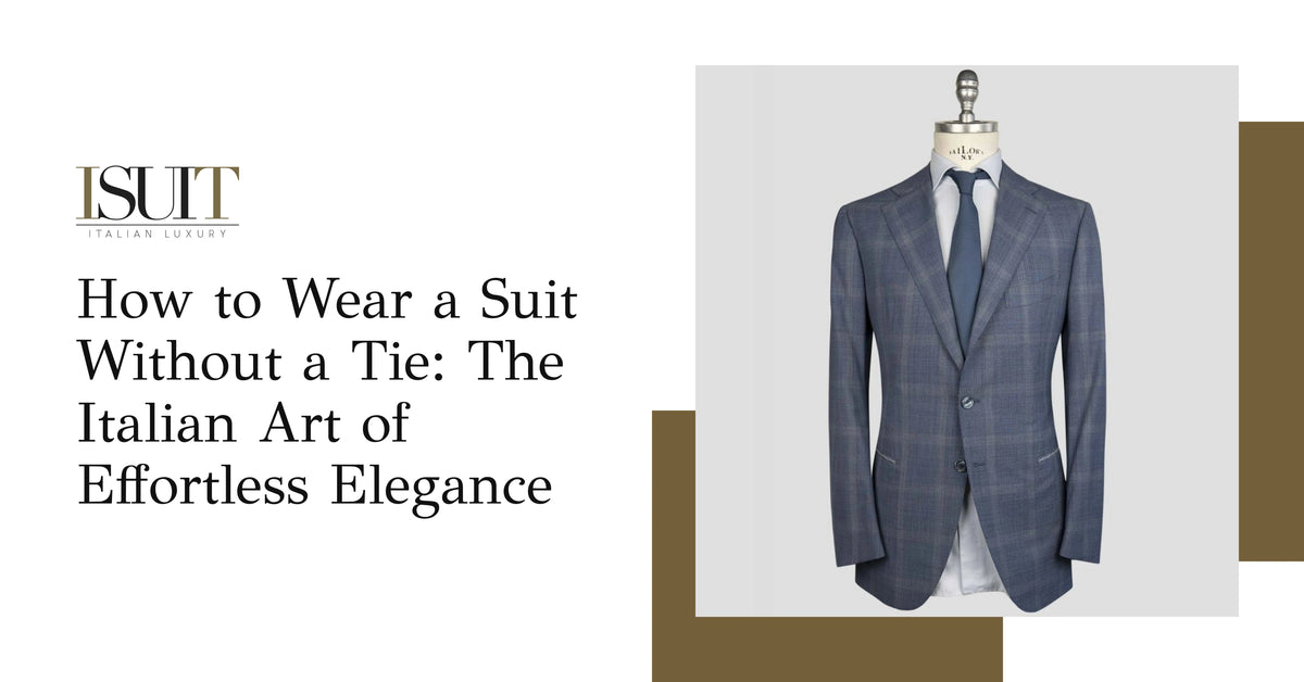 How to Wear a Suit Without a Tie: The Italian Art of Effortless Elegance