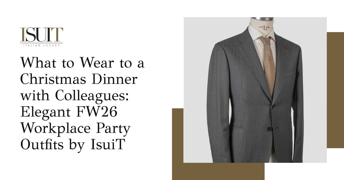 What to Wear to a Christmas Dinner with Colleagues: Elegant FW26 Workplace Party Outfits by IsuiT