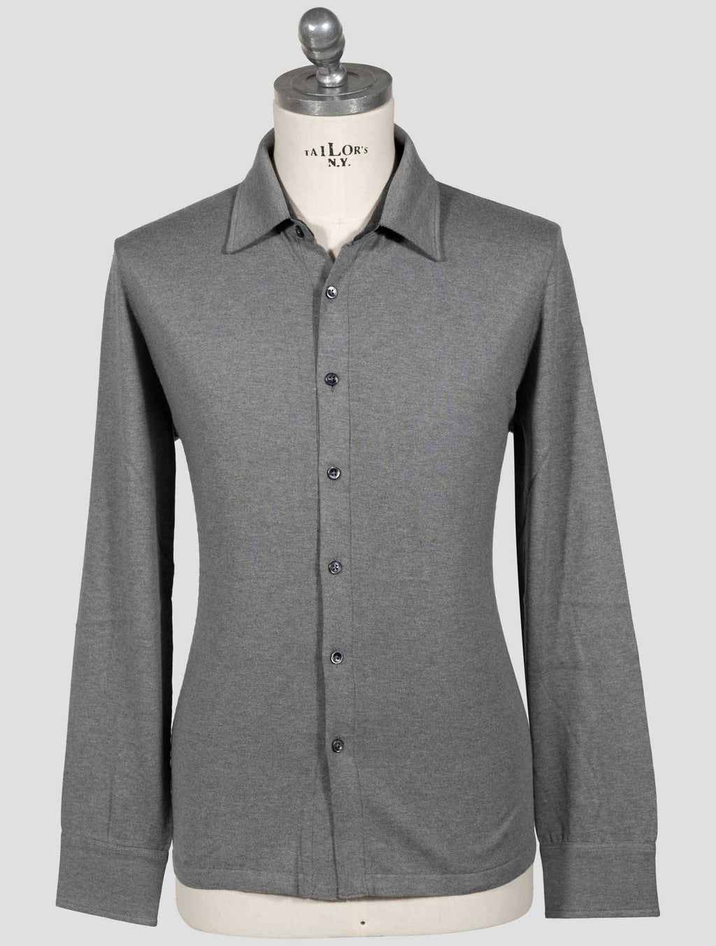 Fioroni Gray Cotton Cashmere Shirt