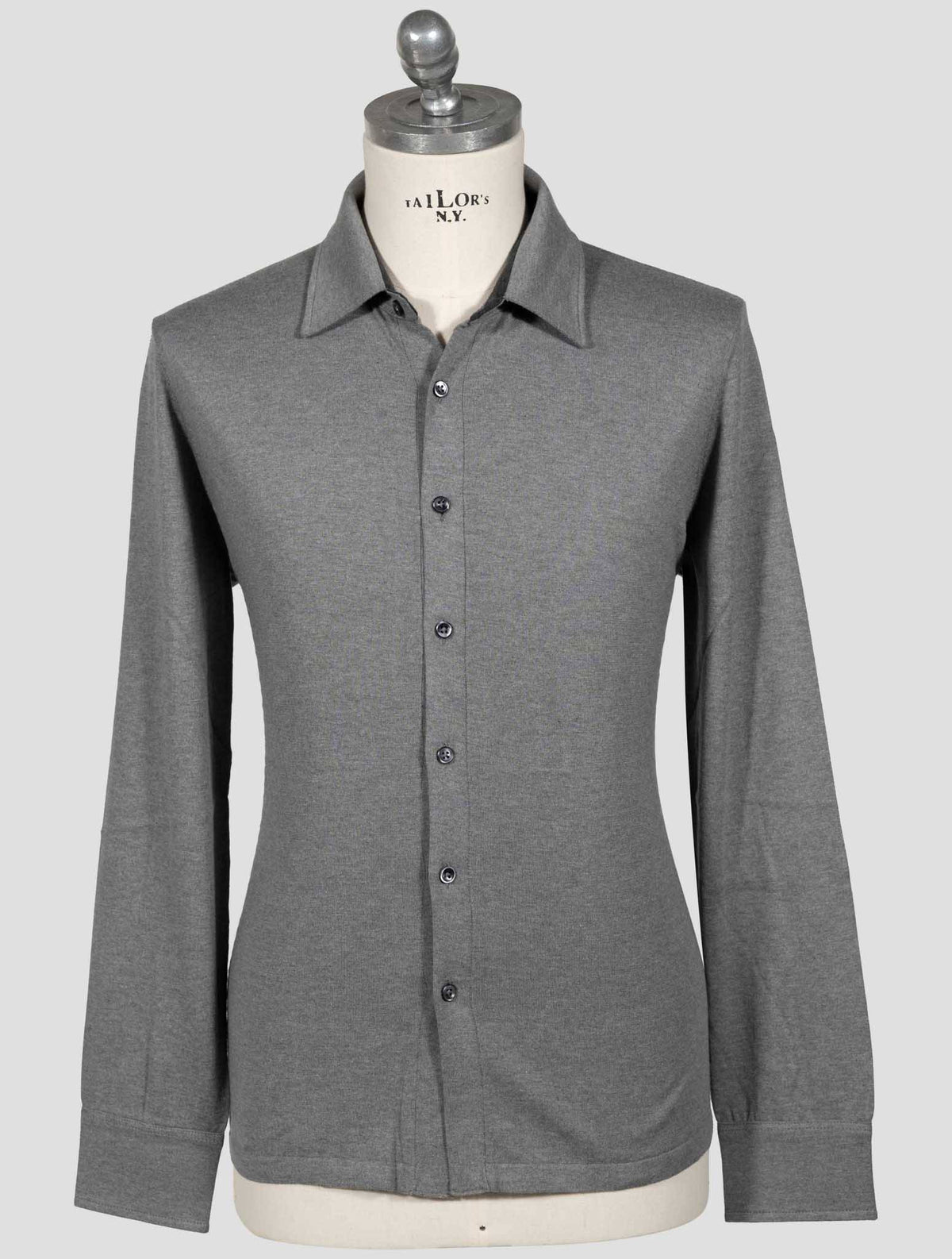 Fioroni Gray Cotton Cashmere Shirt