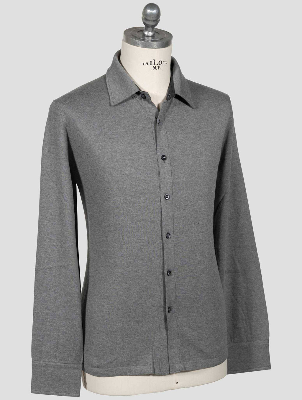 Fioroni Fioroni Gray Cotton Cashmere Shirt Gray 001
