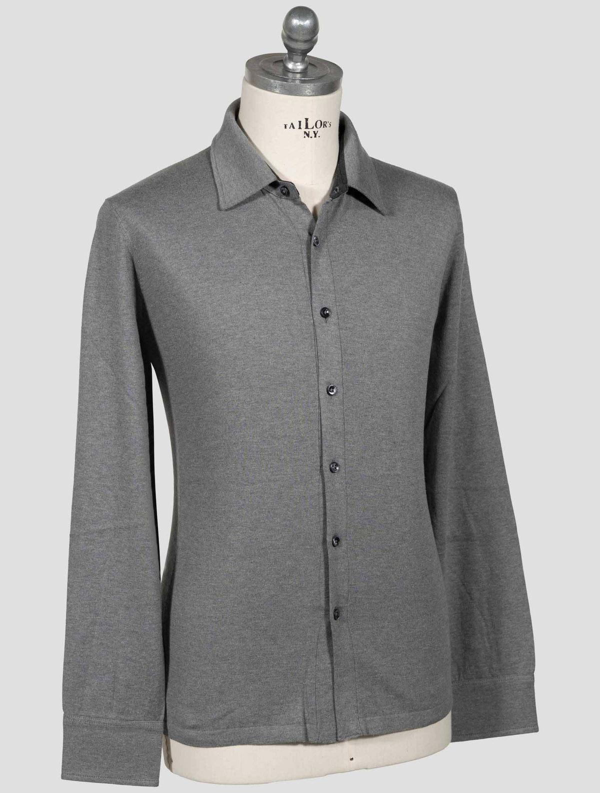 Fioroni Fioroni Gray Cotton Cashmere Shirt Gray 001