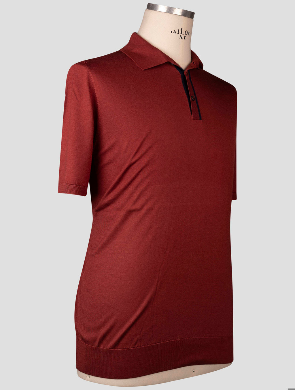 Fioroni Fioroni Brown Silk Polo Brown 001