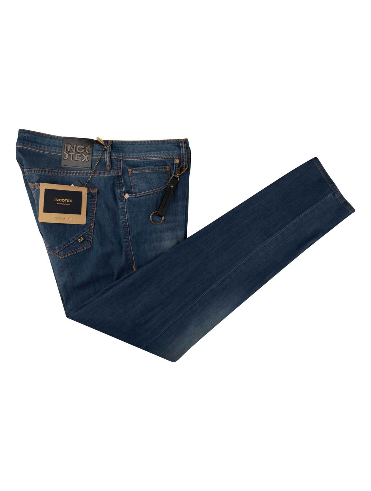 Incotex Incontex Blue Cotton Viscose Pl Ea Jeans Blue 000