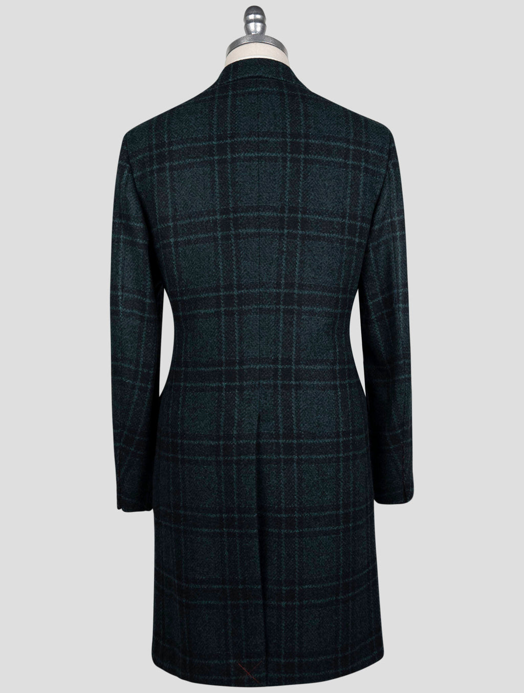 Isaia Green Wool Pa Overcoat