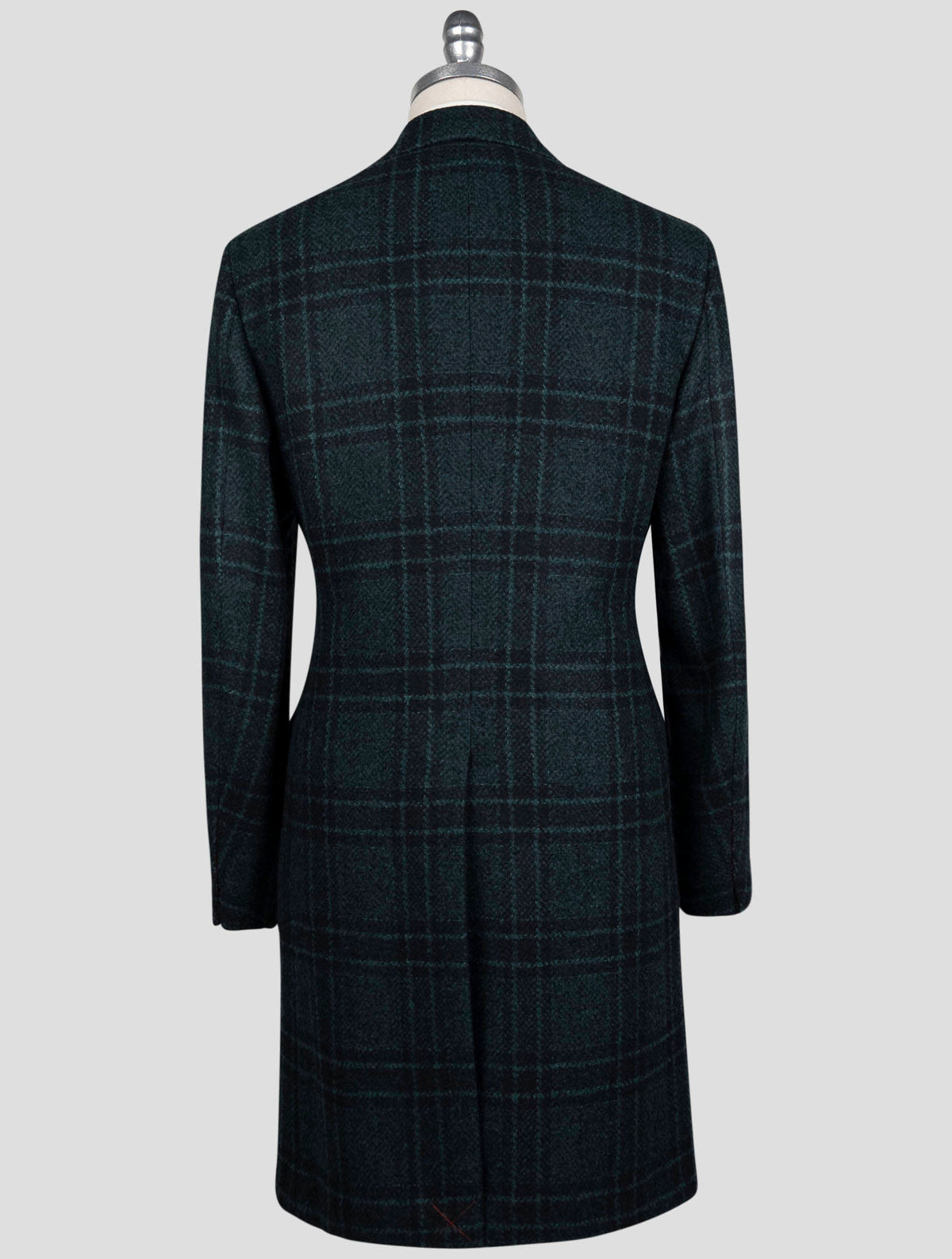 Isaia Green Wool Pa Overcoat