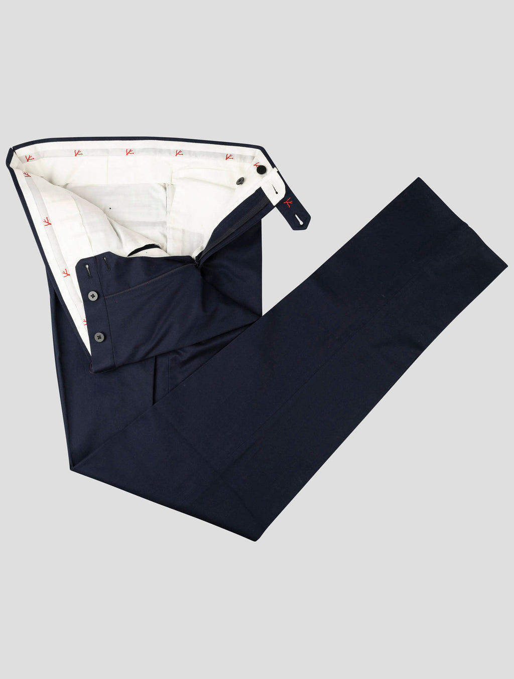 Isaia Isaia Blue Cotton Pant Blue 001
