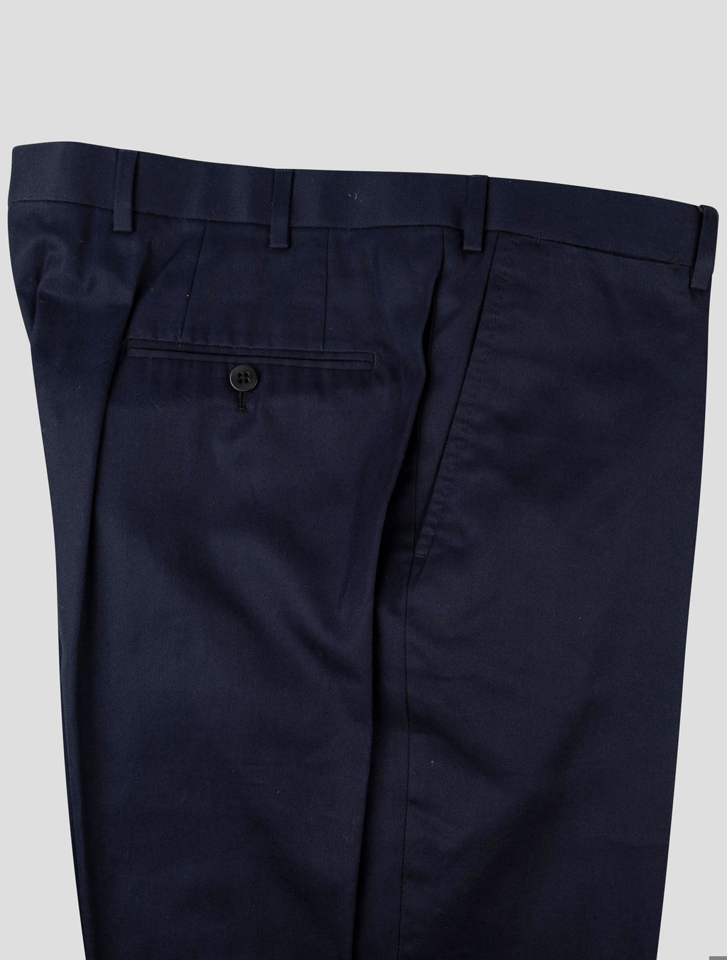 Isaia Blue Cotton Pant