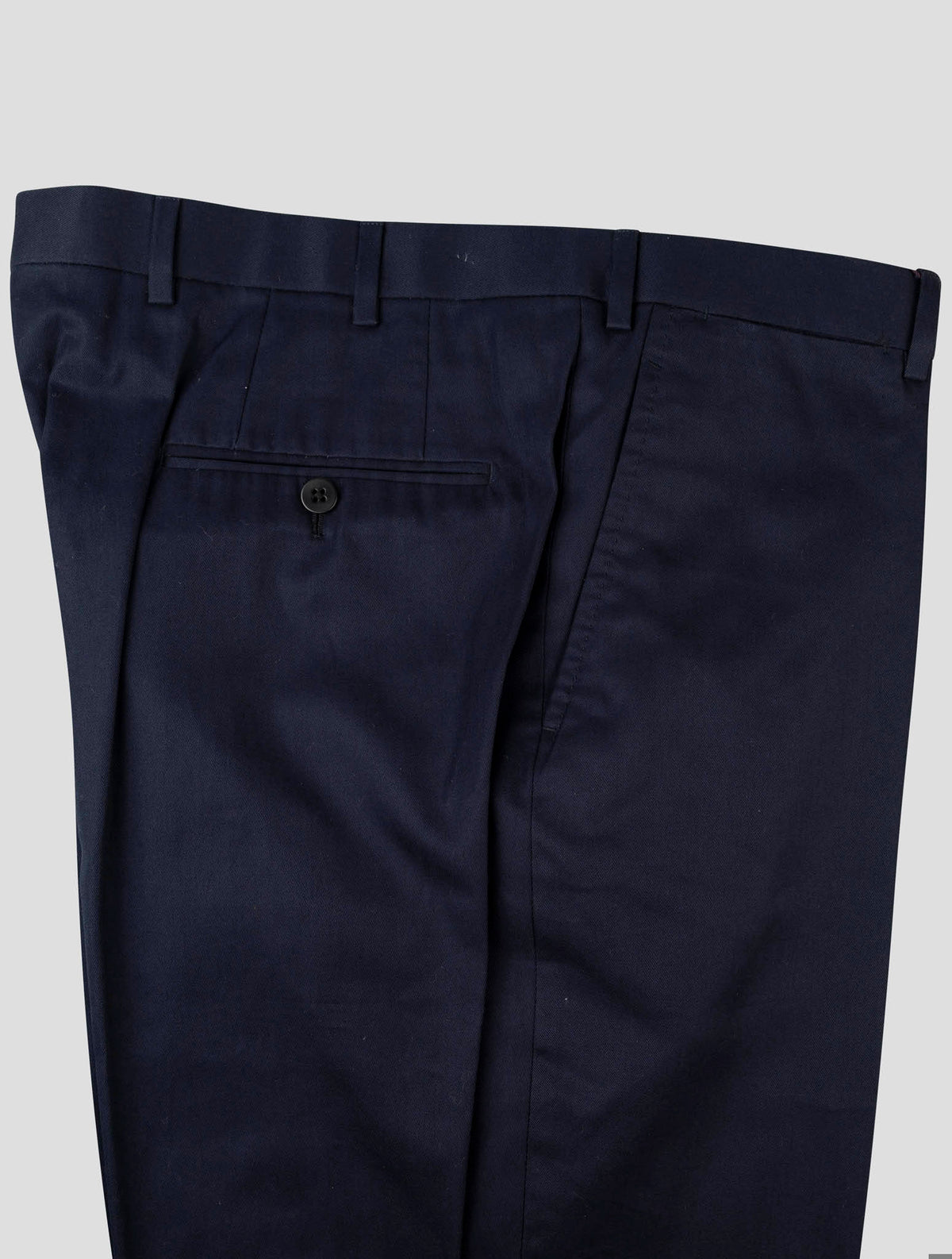 Isaia Blue Cotton Pant