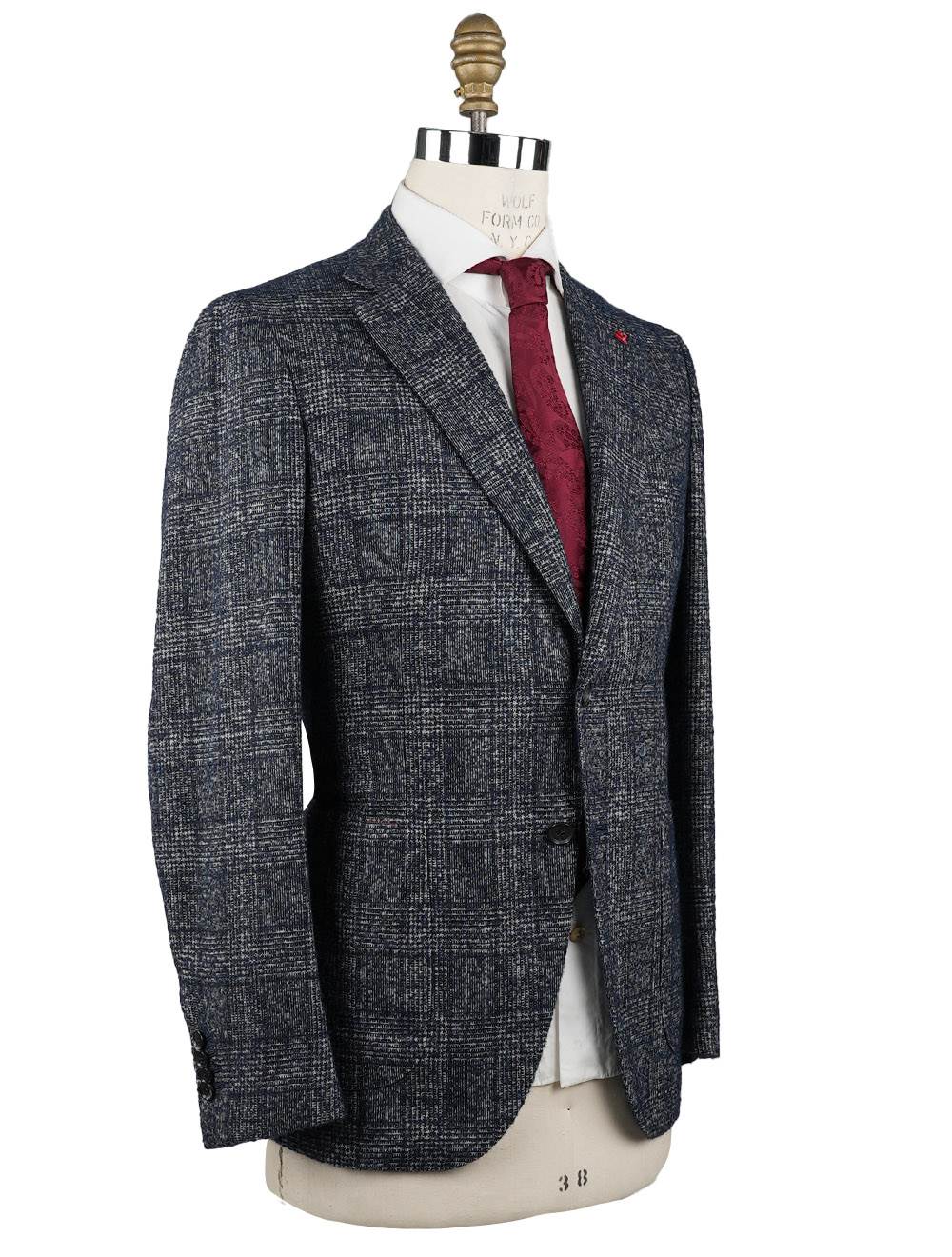 Isaia Isaia Multicolor Alpaca Wool Pa Blazer Multicolor 001