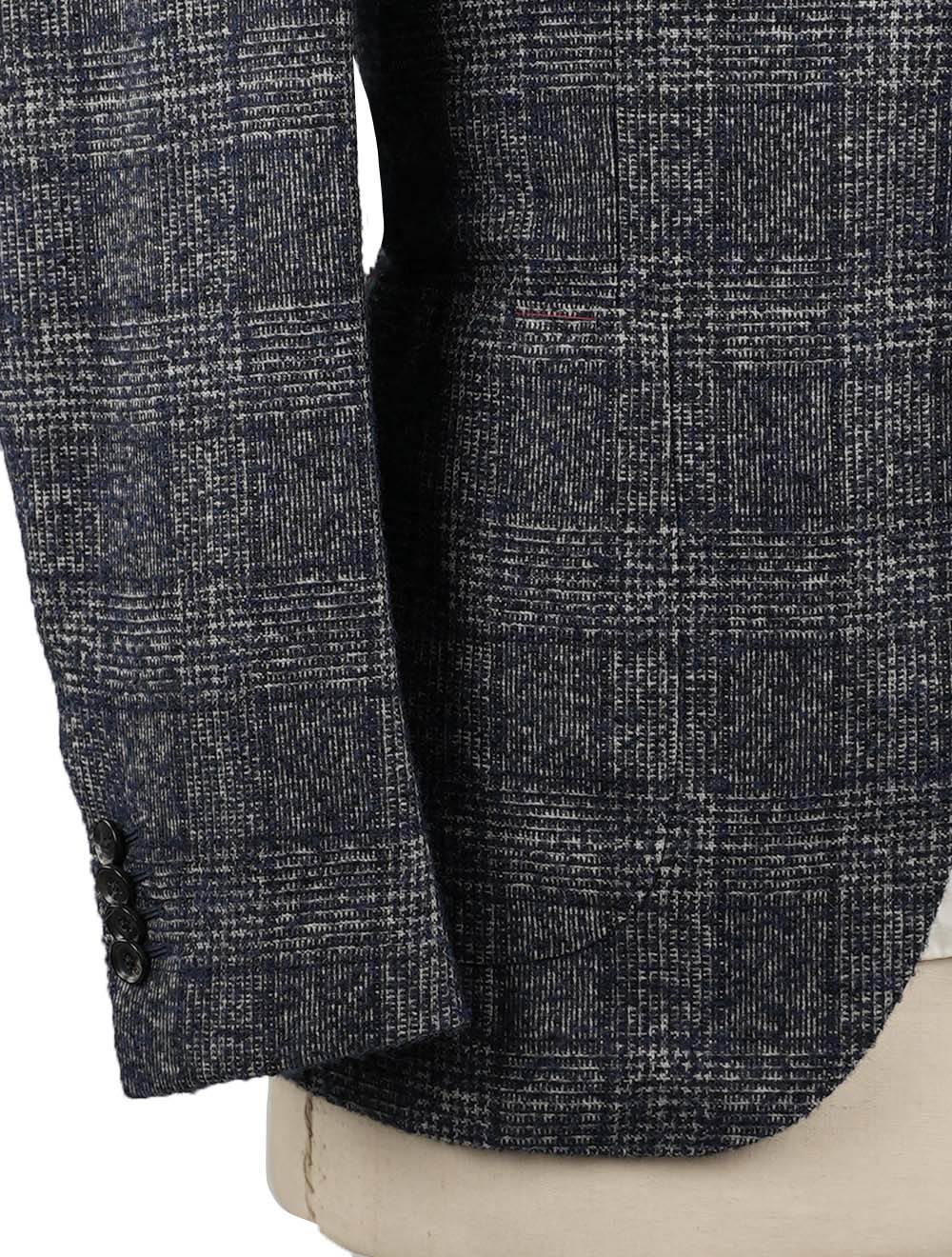 Isaia Multicolor Alpaca Wool Pa Blazer