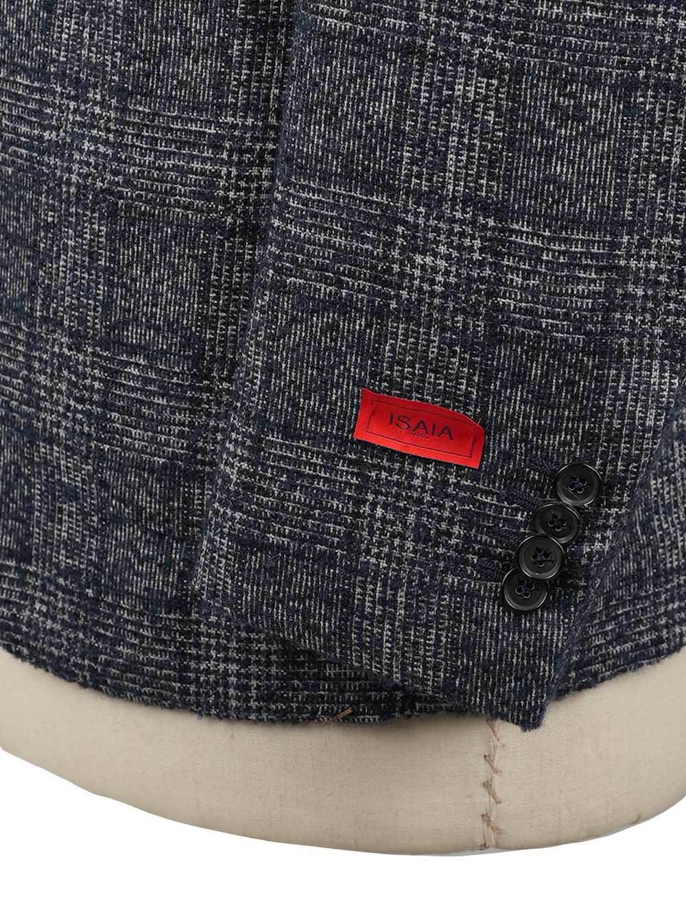 Isaia Multicolor Alpaca Wool Pa Blazer