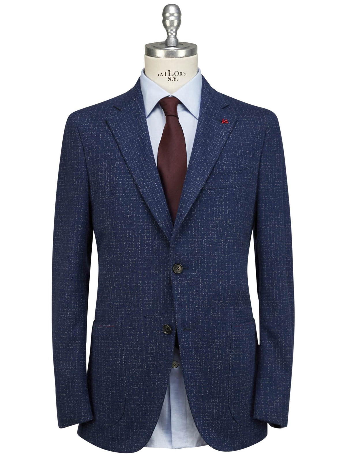 Isaia Blue Cotton Blazer