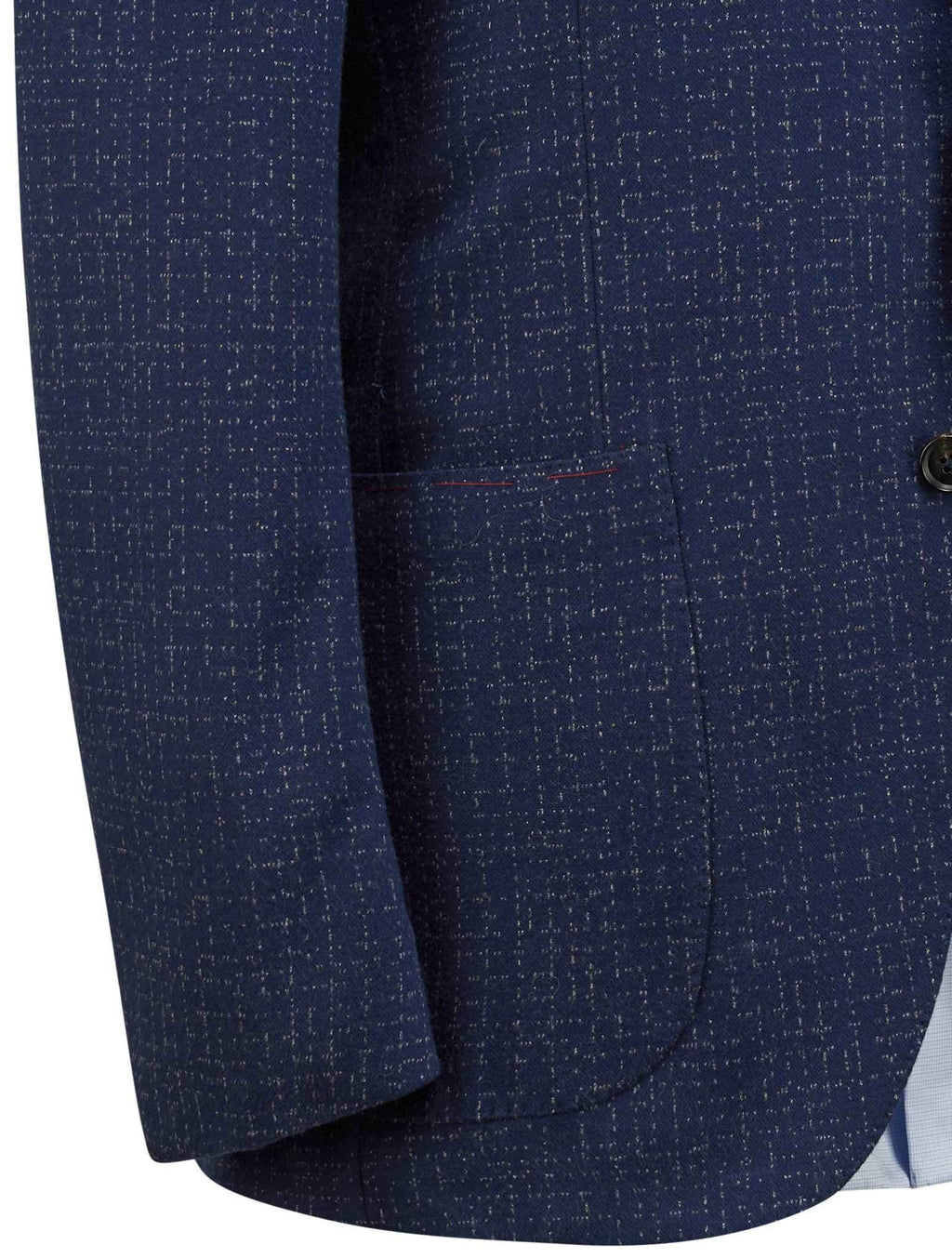 Isaia Blue Cotton Blazer