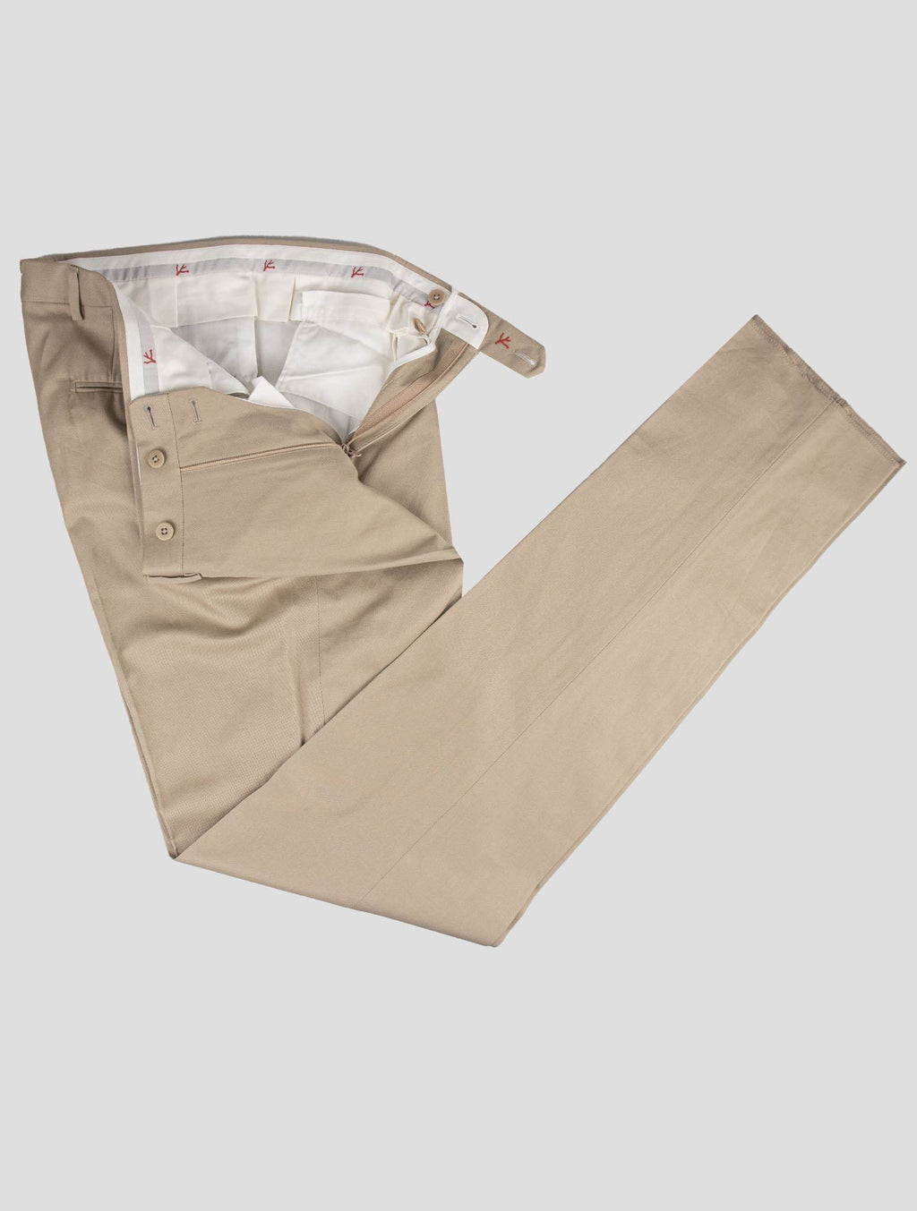 Isaia Isaia Beige Cotton Pants Beige 001