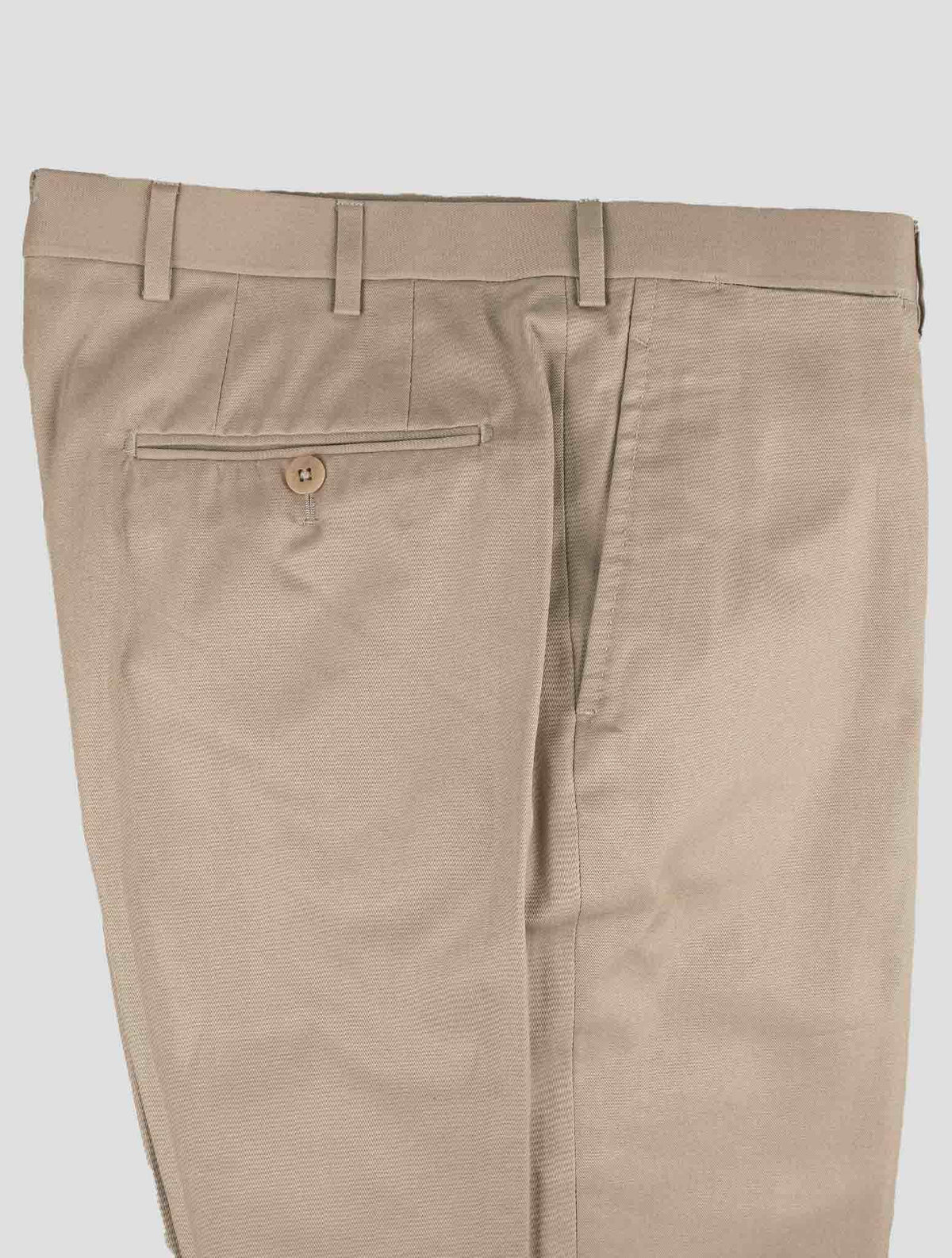 Isaia Beige Cotton Pants
