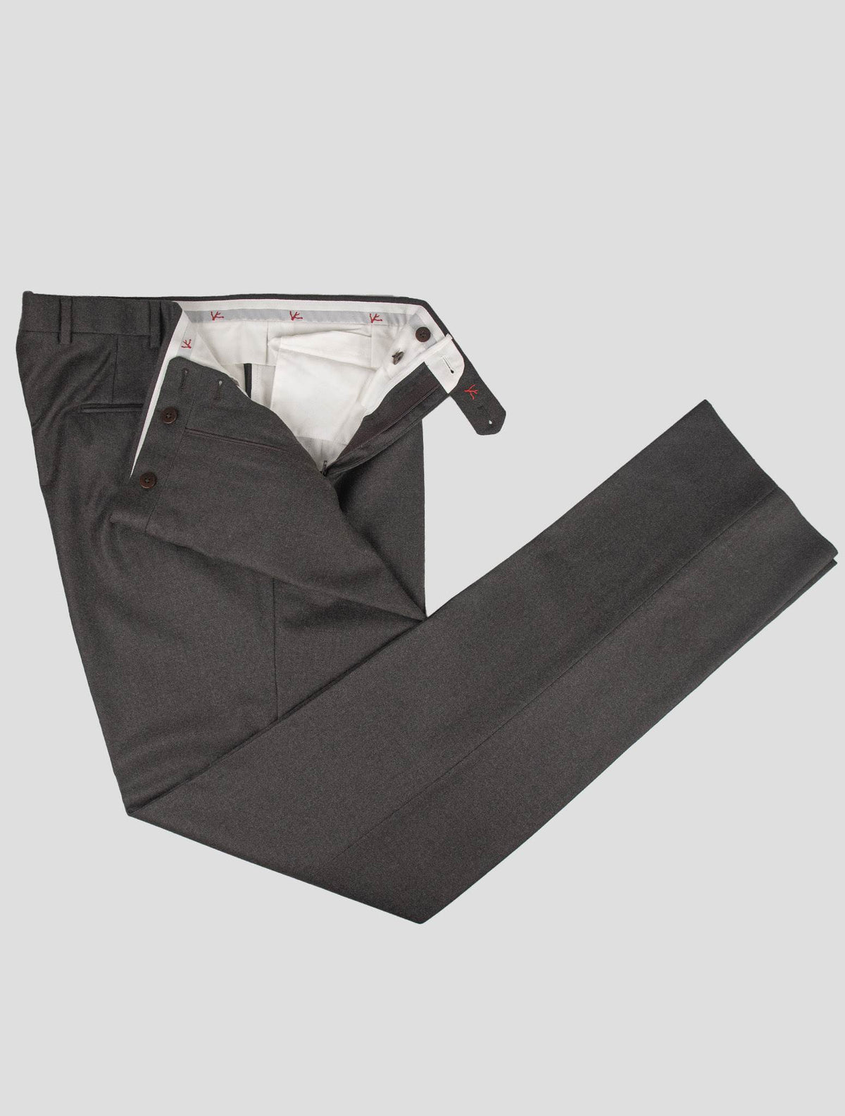 Isaia Isaia Gray Wool Dress Pants Gray 001
