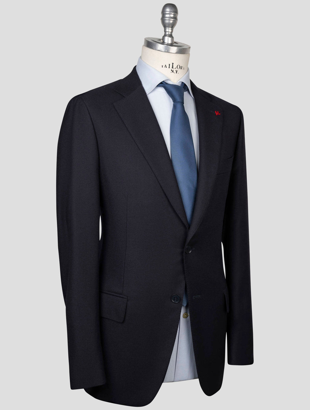 Isaia Isaia Blue Wool Suit Blue 001