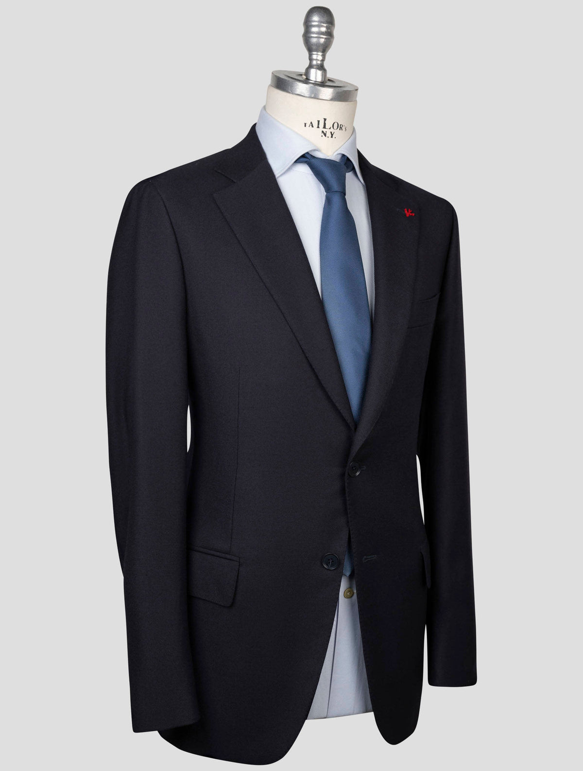 Isaia Isaia Blue Wool Suit Blue 001