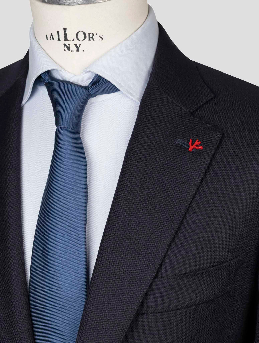 Isaia Blue Wool Suit