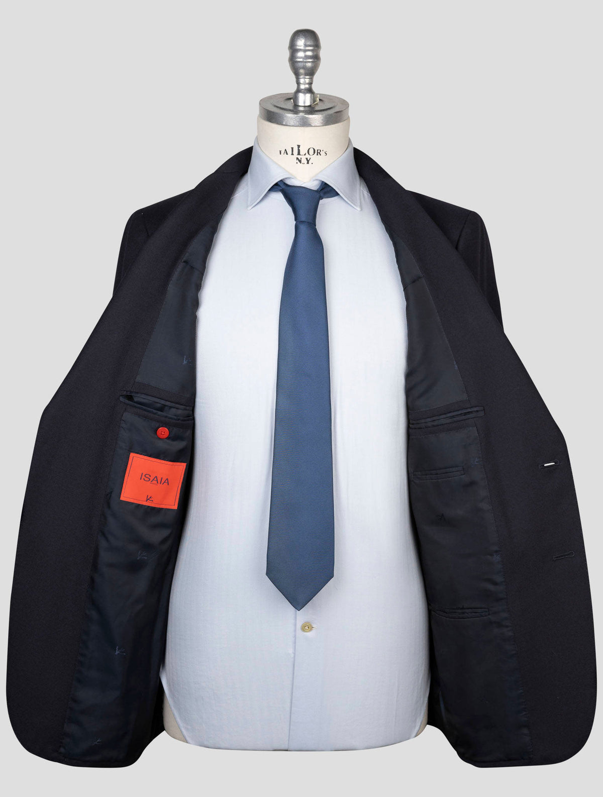 Isaia Blue Wool Suit