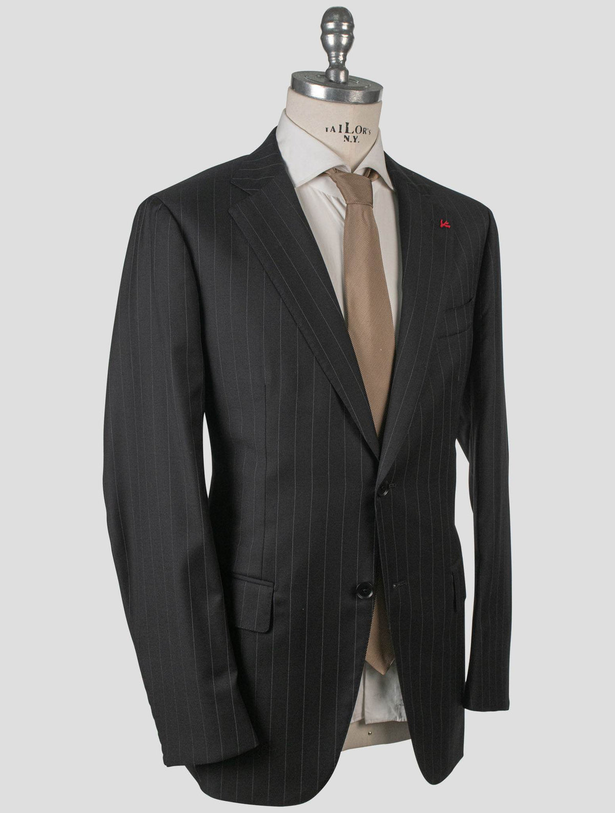 Isaia Isaia Dark Gray Wool Suit Dark Gray 001