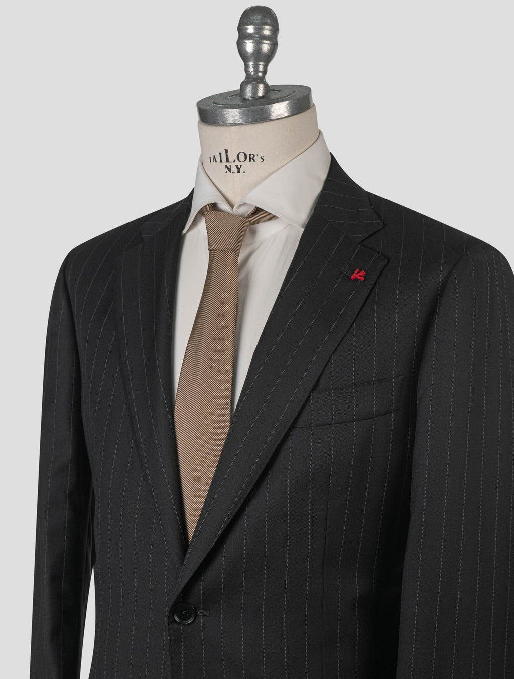 Isaia Dark Gray Wool Suit