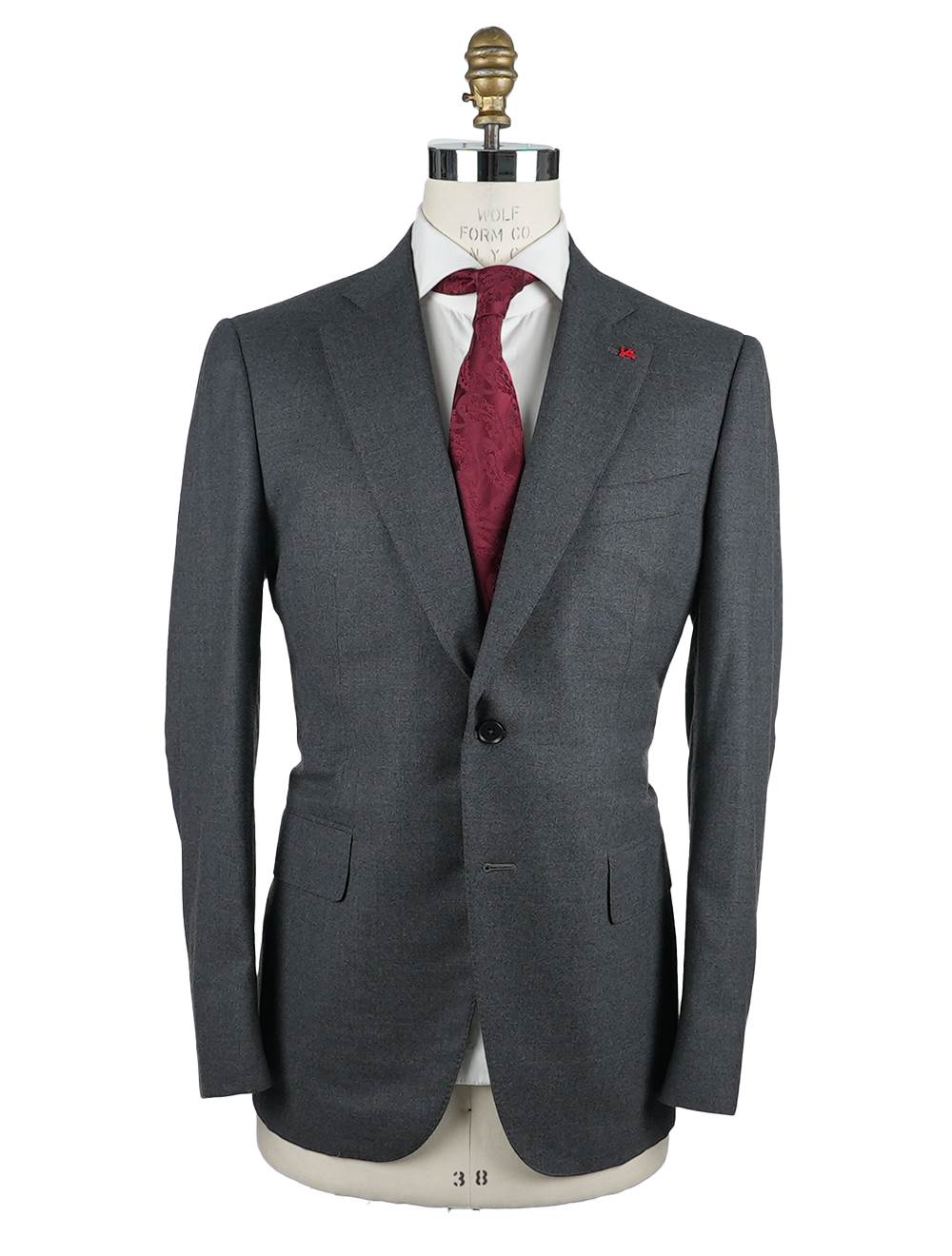Isaia Isaia Gray Wool Silk Suit Gray 000