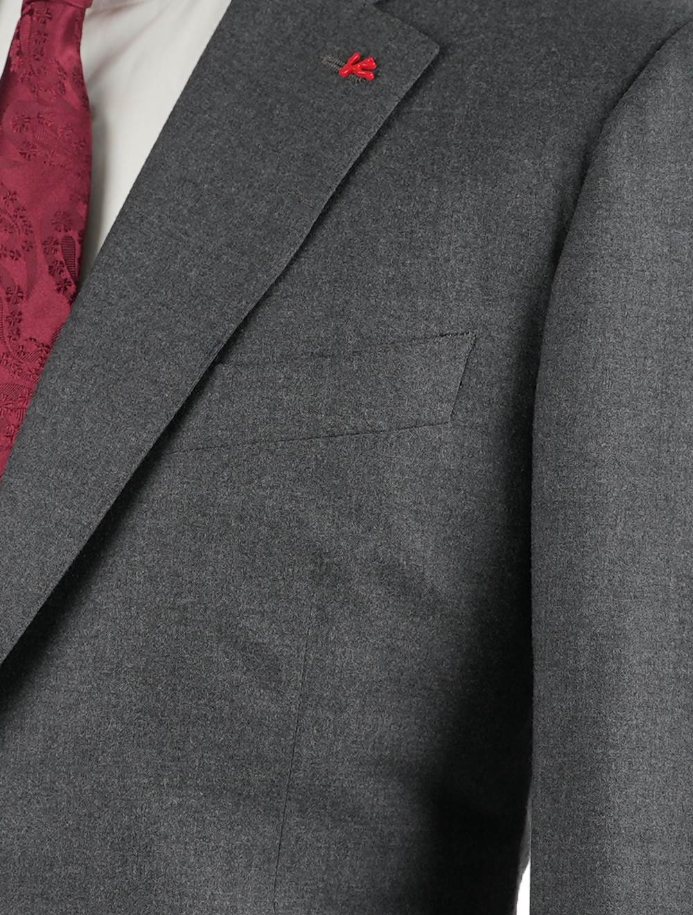 Isaia Gray Wool Silk Suit