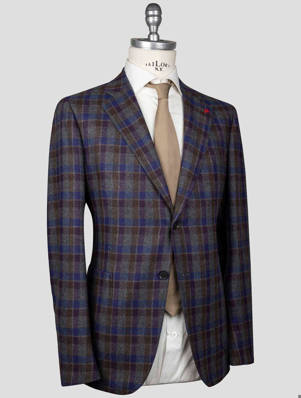 Isaia Isaia Multicolor Wool Cashmere Blazer Multicolor 001