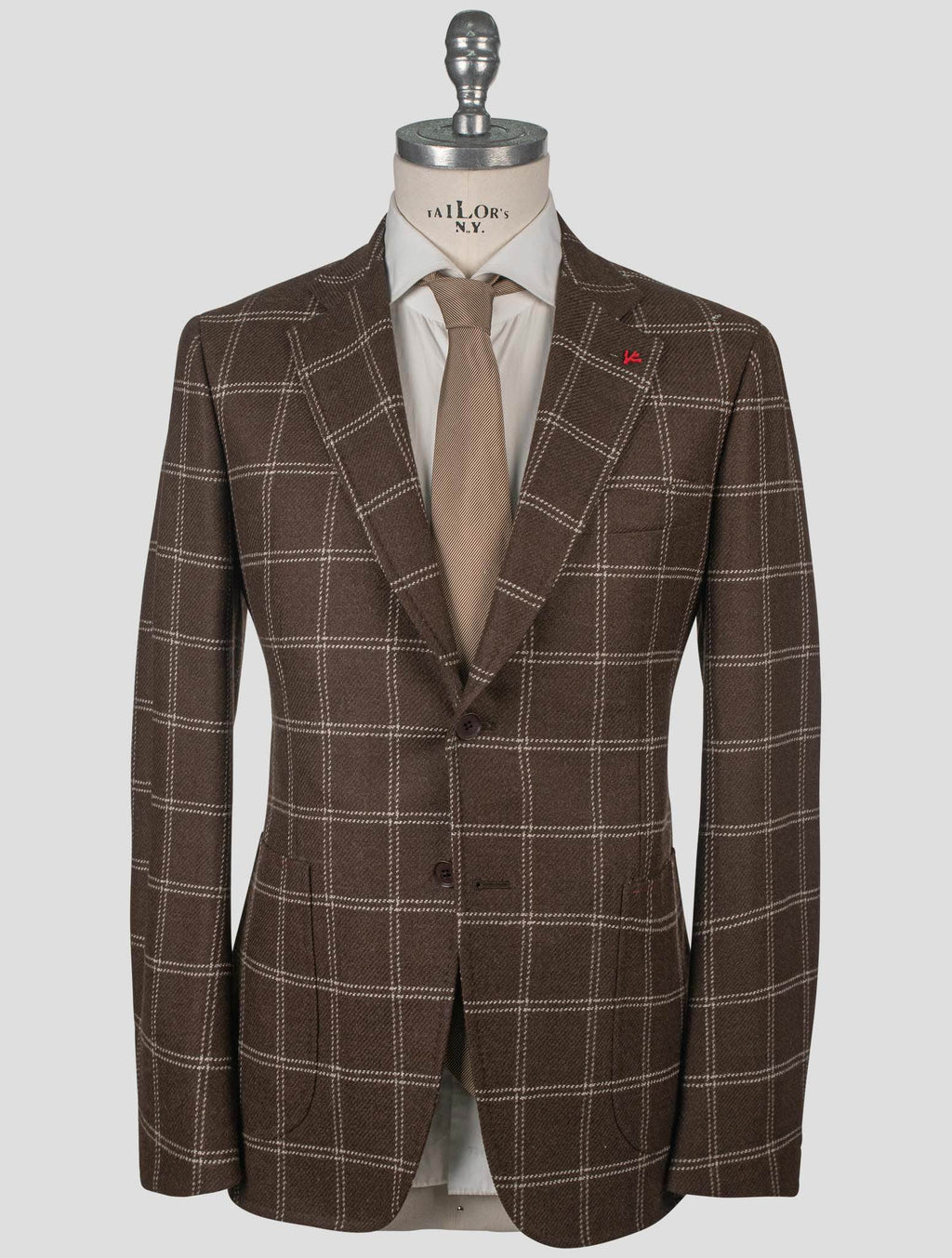 Isaia Isaia Brown Wool Blazer Brown 000