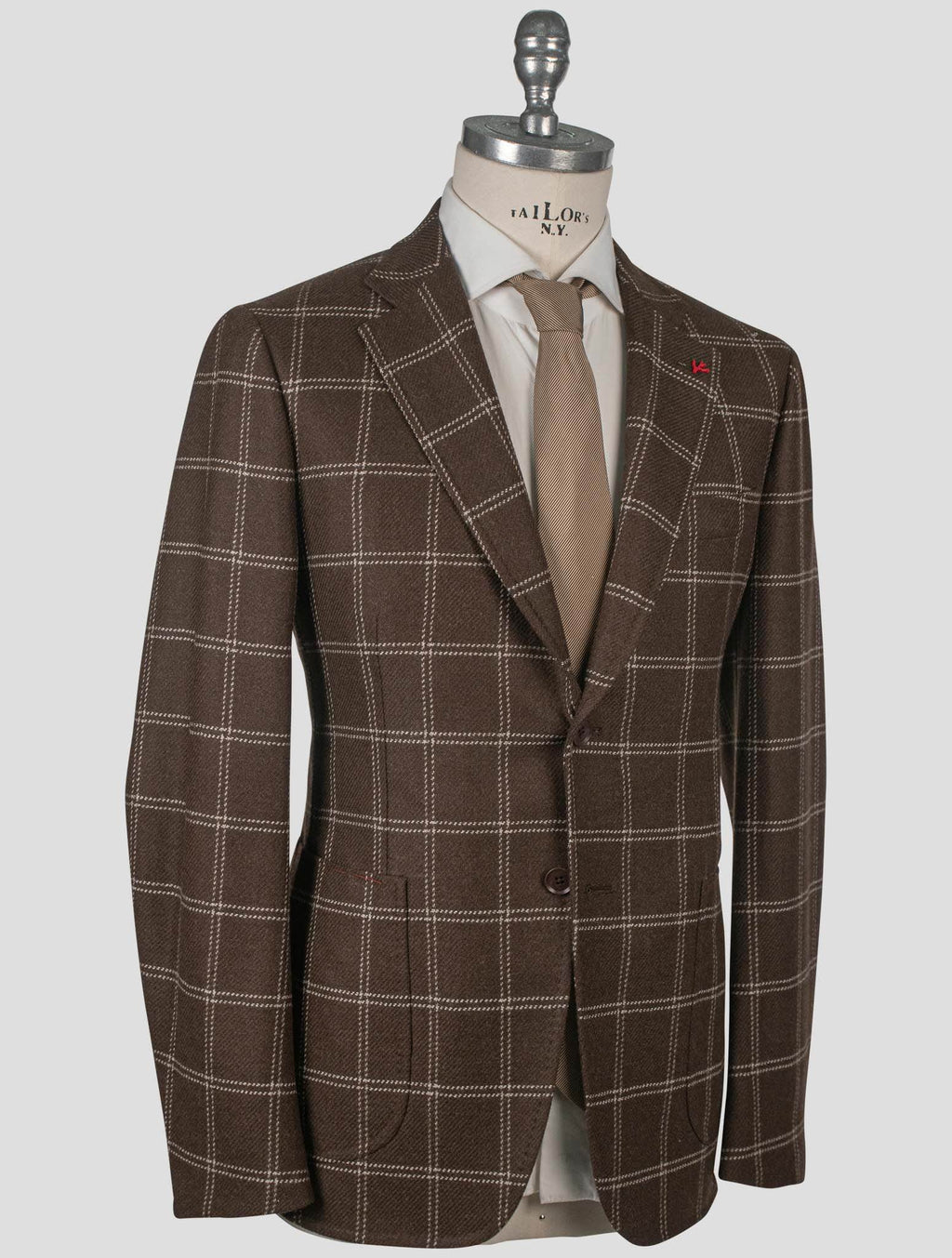 Isaia Isaia Brown Wool Blazer Brown 001
