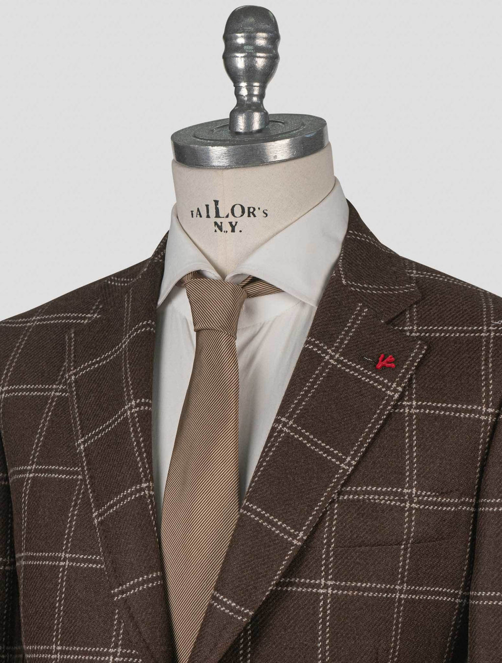 Isaia Brown Wool Blazer