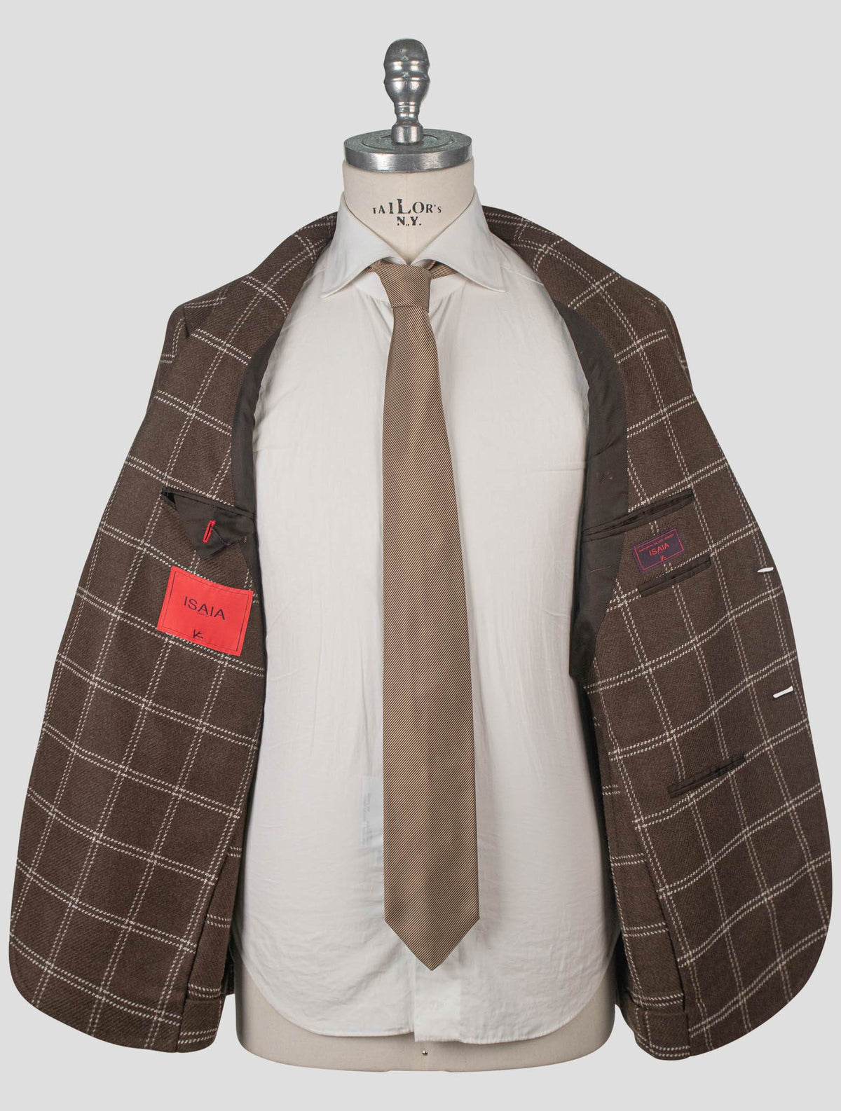 Isaia Brown Wool Blazer