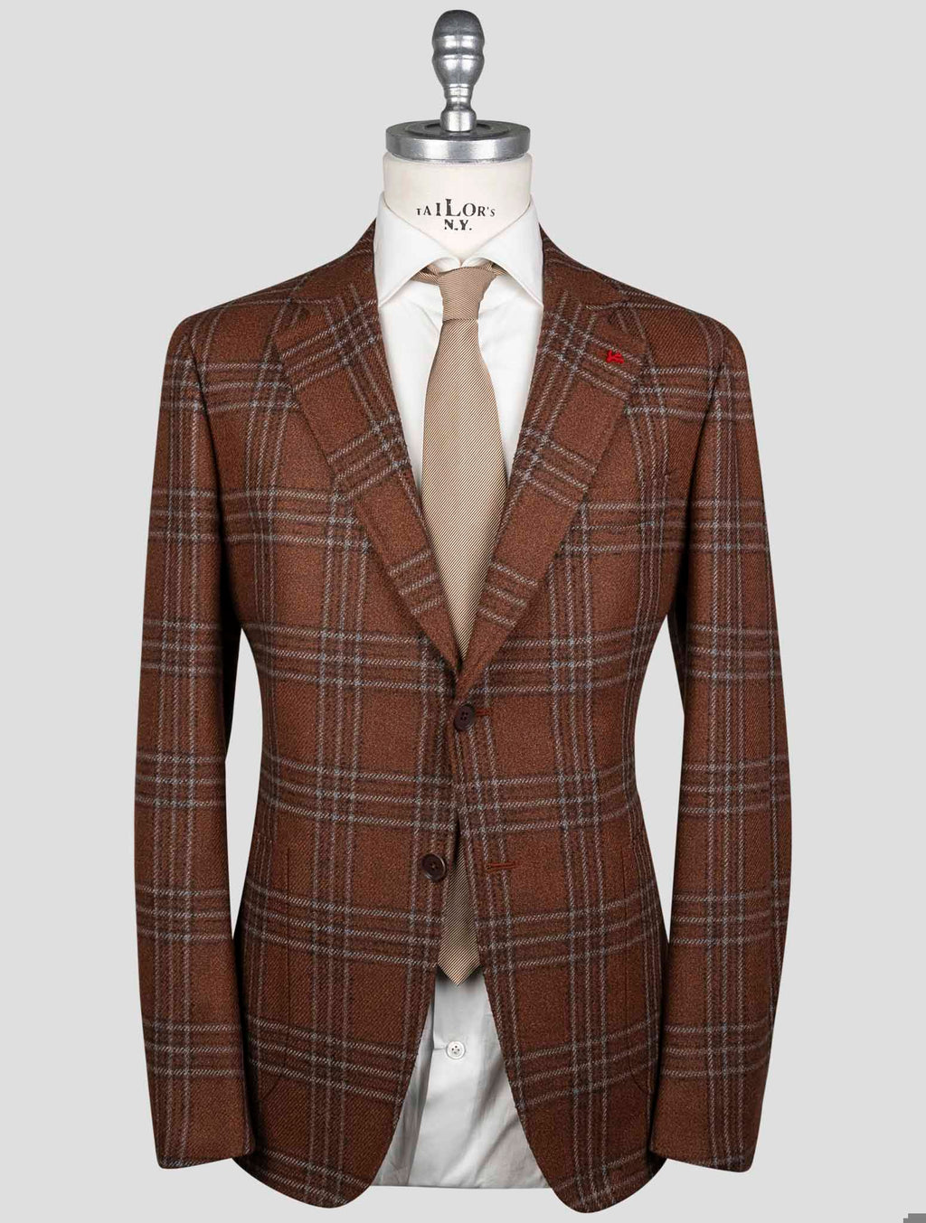 Isaia Isaia Brown Wool Silk Blazer Brown 000