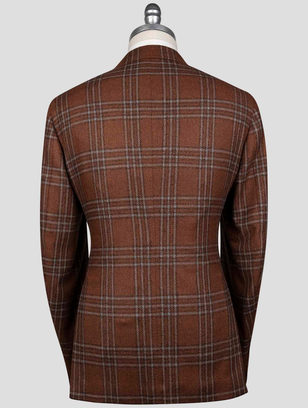 Isaia Brown Wool Silk Blazer
