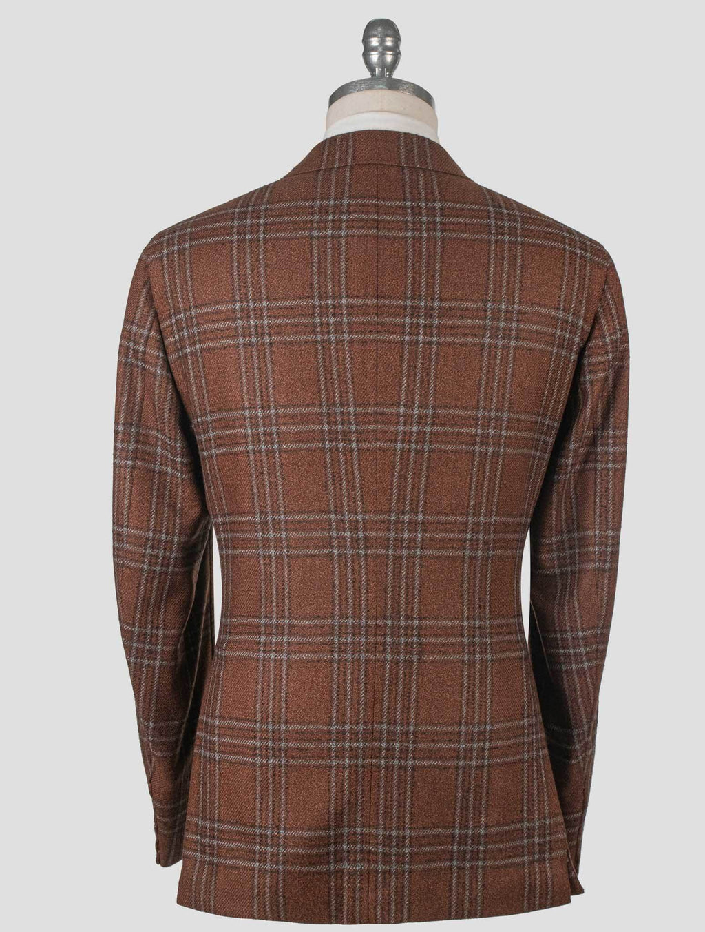 Isaia Brown Wool Silk Blazer
