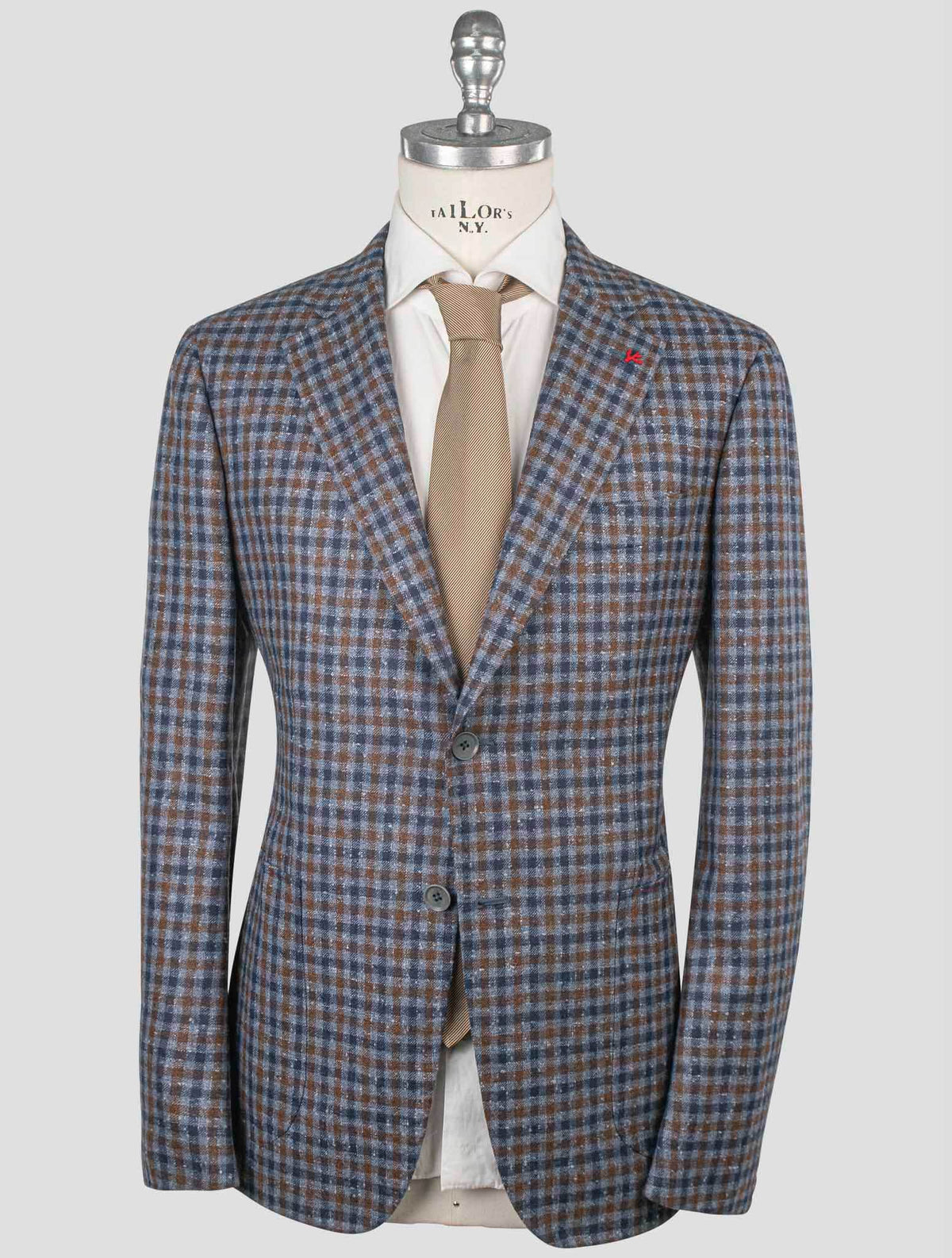 Isaia Isaia Multicolor Wool Silk Pa Linen Blazer Multicolor 000