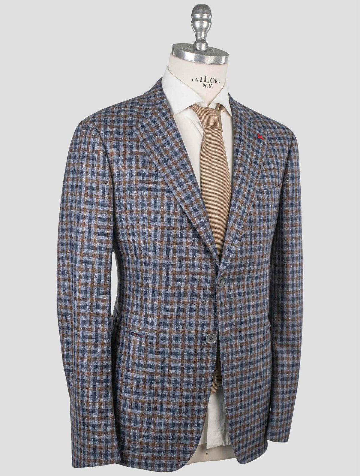 Isaia Isaia Multicolor Wool Silk Pa Linen Blazer Multicolor 001