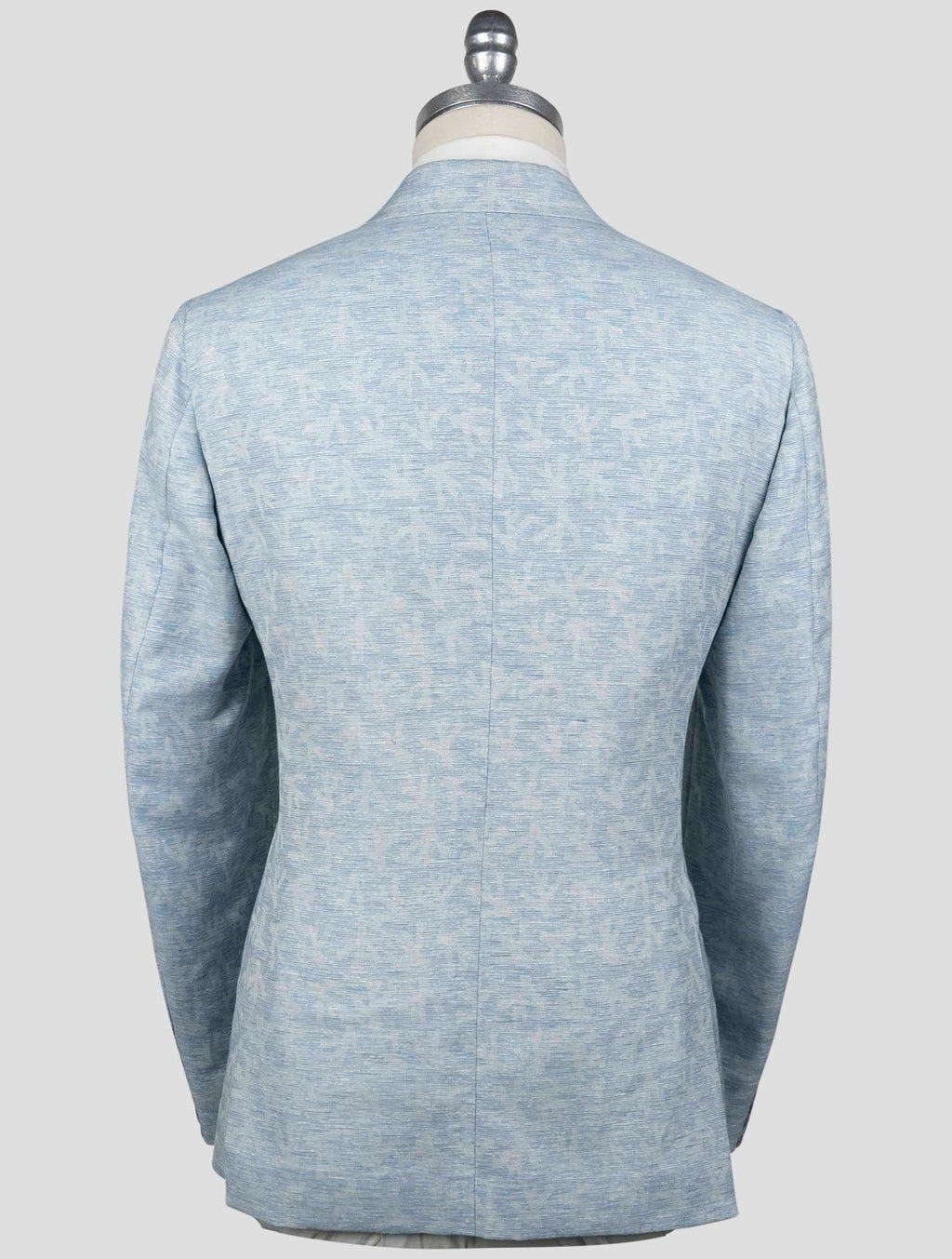 Isaia Light Blue Wool Linen Blazer