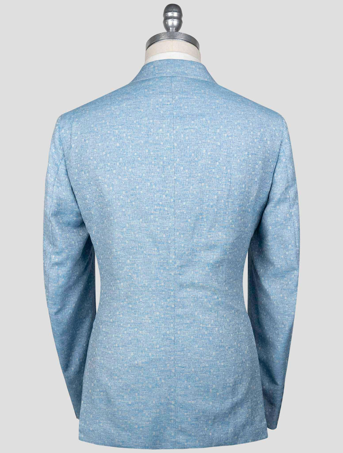 Isaia Light Blue Wool Linen Blazer