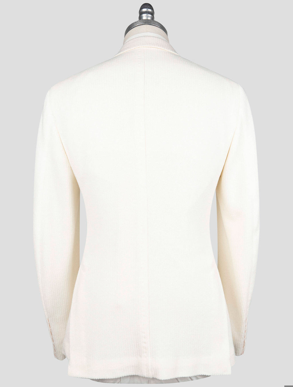 Isaia White Wool Cotton Blazer