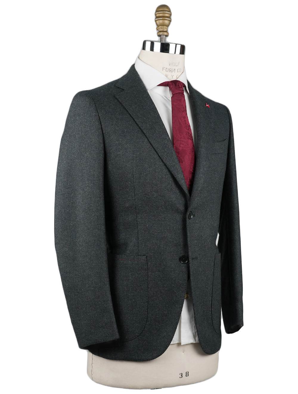 Isaia Isaia Gray Wool Cashmere Blazer Gray 001