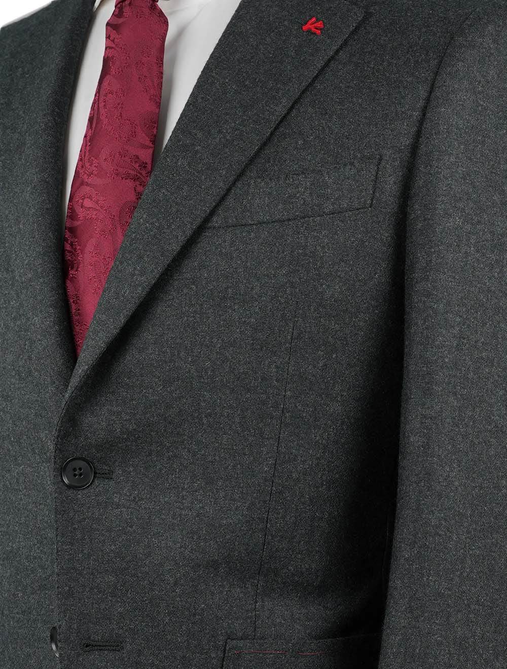 Isaia Gray Wool Cashmere Blazer