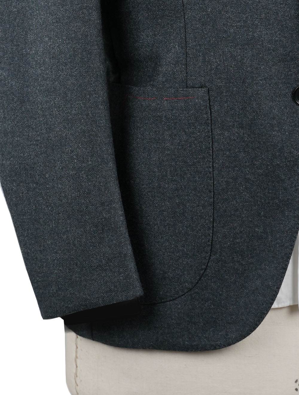 Isaia Gray Wool Cashmere Blazer