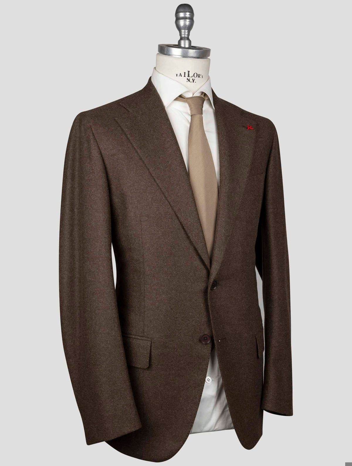 Isaia Isaia Brown Wool Blazer Brown 001