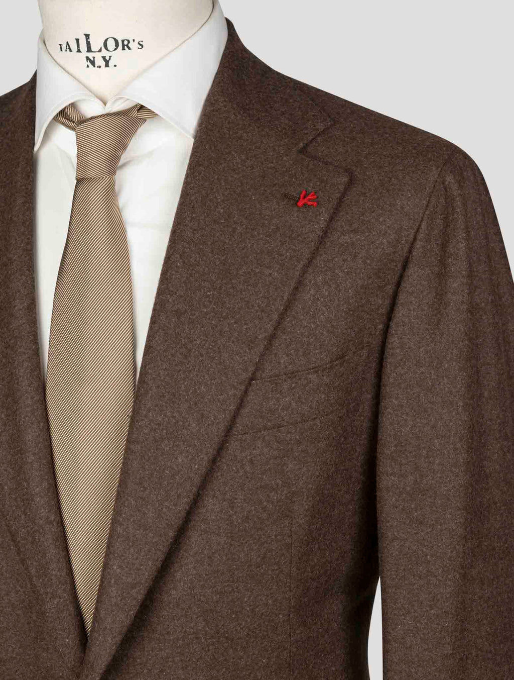 Isaia Brown Wool Blazer