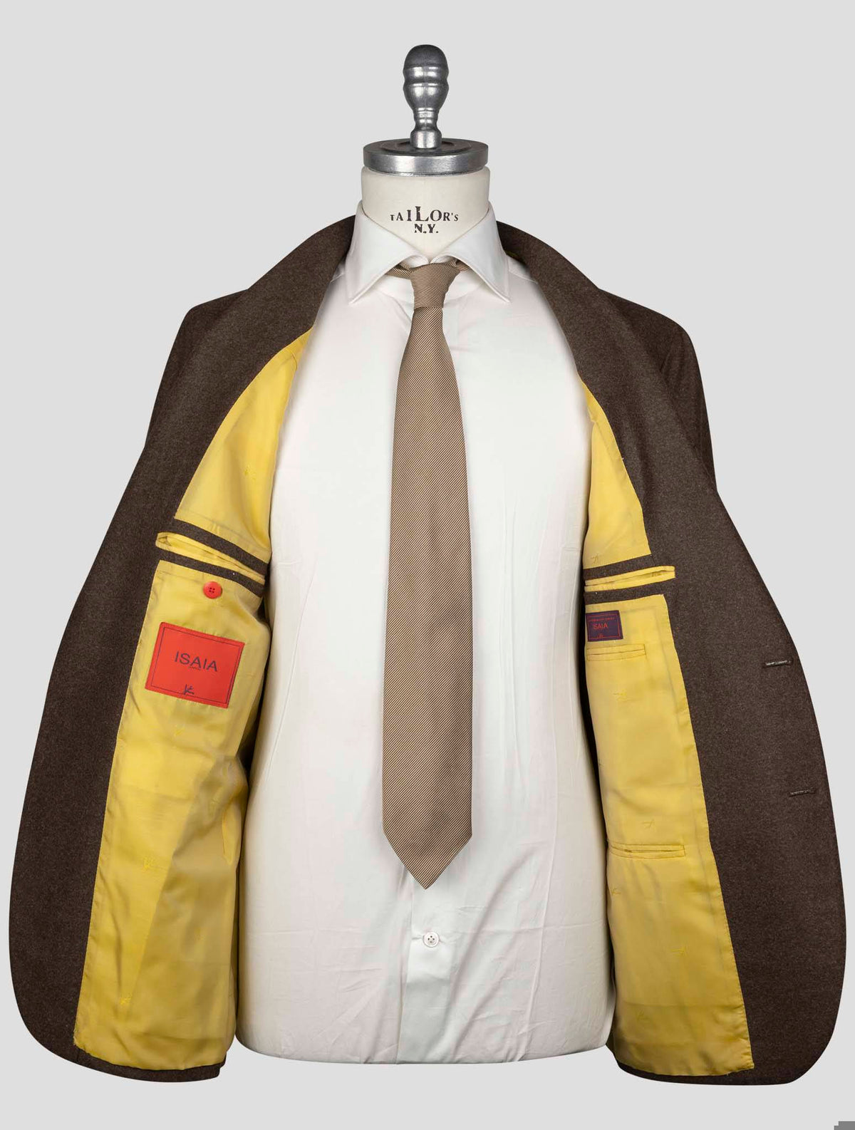 Isaia Brown Wool Blazer