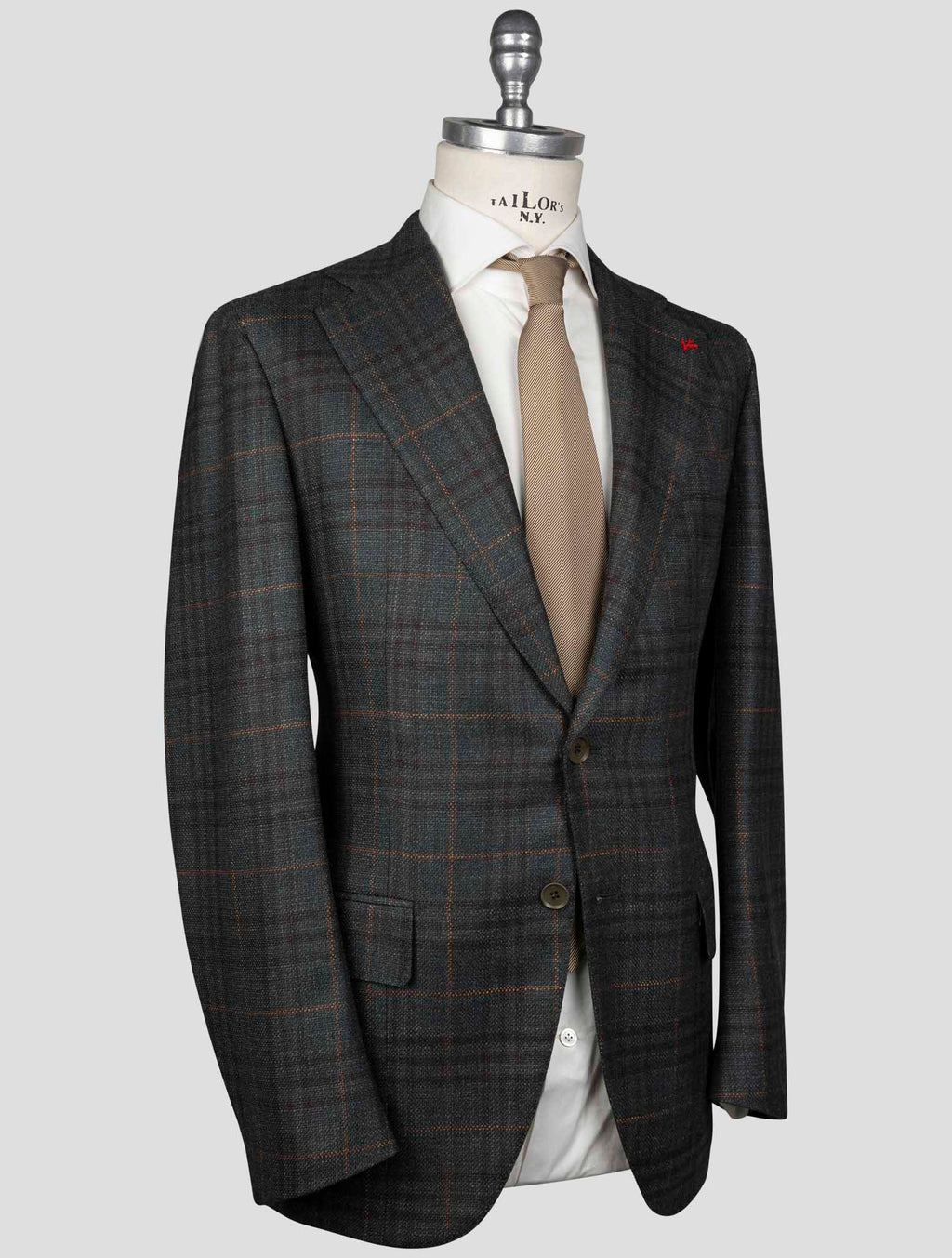 Isaia Isaia Multicolor Wool Silk Blazer Multicolor 001