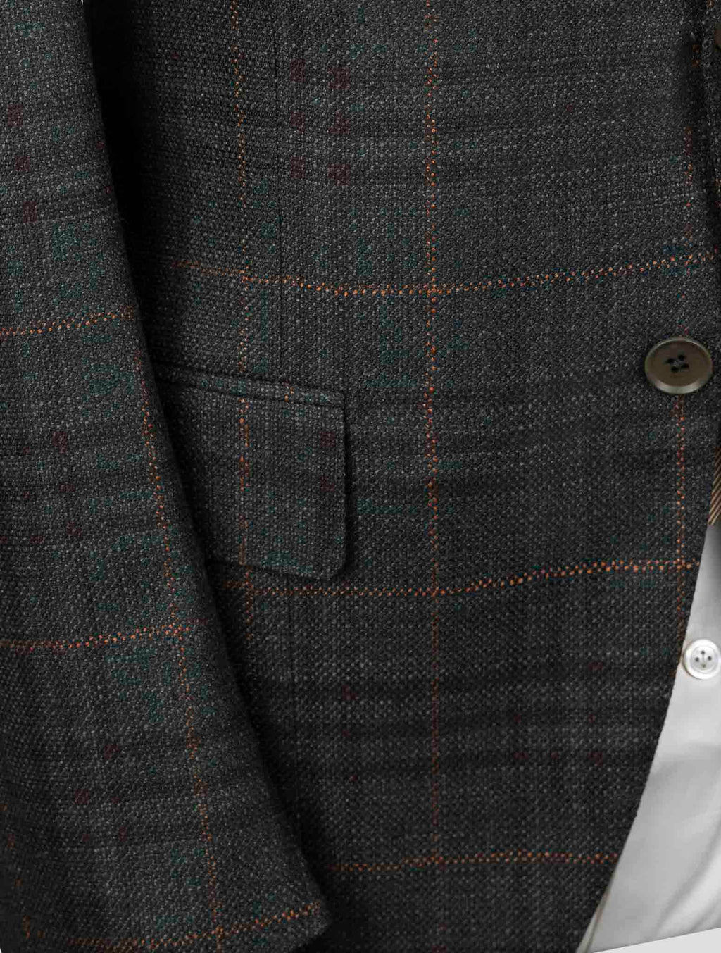 Isaia Multicolor Wool Silk Blazer
